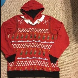 🎊HP🎊New reversible men's ugly Xmas sweatshirt.